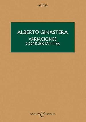 Ginastera, A: Variaciones concertantes op. 23 HPS 722