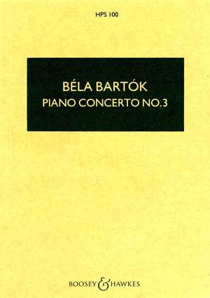 Bartók, B: Piano Concerto No. 3 HPS 100