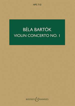 Bartók, B: Violin Concerto No. 1 op. posth. HPS 710