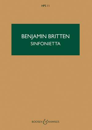 Britten: Sinfonietta op. 1 HPS 11