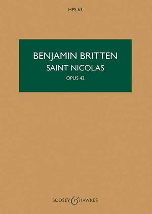 Britten: Saint Nicolas op. 42 HPS 63