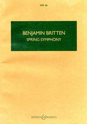 Britten: Spring Symphony op. 44 HPS 66