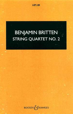 Britten: String Quartet No. 2 C major op. 36 HPS 89