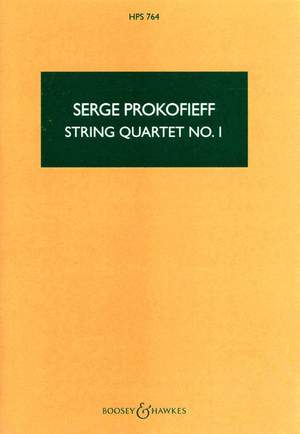 Prokofiev, S: String Quartet No. 1 op. 50 HPS 764