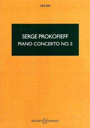 Prokofiev, S: Piano Concerto No. 5 in G major op. 55 HPS 878