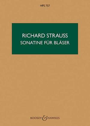 Strauss, R: Sonatina No. 1 in F o. Op. AV 135 HPS 757