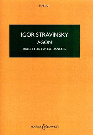 Stravinsky, I: Agon HPS 701