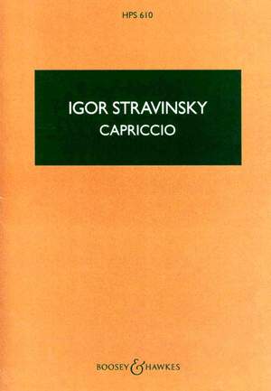 Stravinsky, I: Capriccio HPS 610