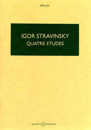 Stravinsky, I: Four Studies HPS 631
