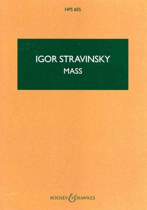 Stravinsky, I: Mass HPS 655