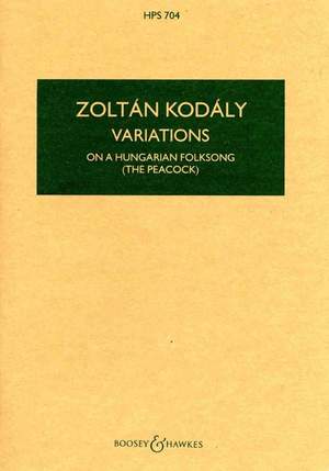 Kodály, Z: Variations on a Hungarian Folksong (The Peacock) HPS 704
