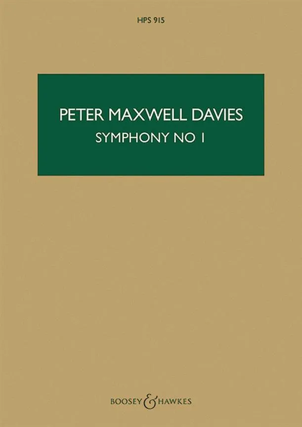 Maxwell Davies, Peter: Symphony No. 1 | Presto Music