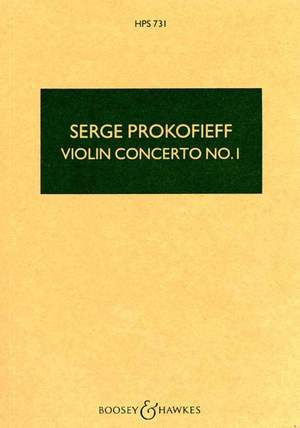 Prokofiev, S: Violinkonzert Nr.1 D major op. 19 HPS 731