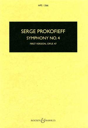Prokofiev, S: Symphony No. 4 op. 47 HPS 1366
