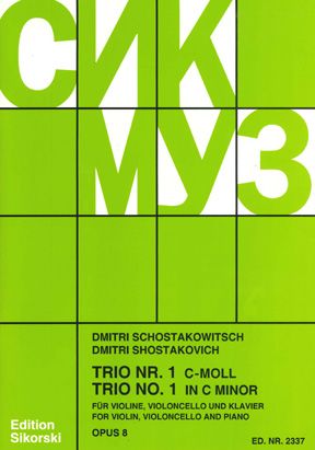 Shostakovich, D: Trio Nr. 1 op. 8