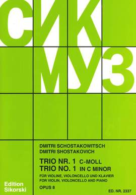 Shostakovich, D: Trio Nr. 1 op. 8