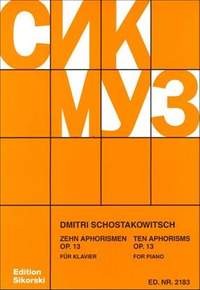 Shostakovich: Ten Aphorisms op. 13