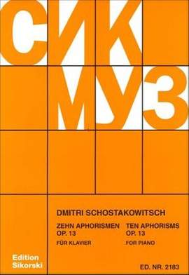 Shostakovich: Ten Aphorisms op. 13