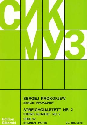 Prokofiev, S: Streichquartett Nr. 2 auf kabardinische Themen op. 92
