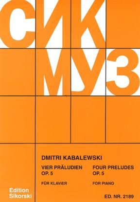 Kabalevsky, D: 4 Präludien op. 5