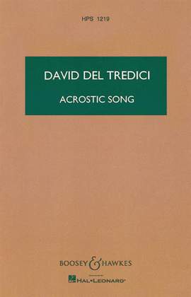 Del Tredici, D: Acrostic Song HPS 1219