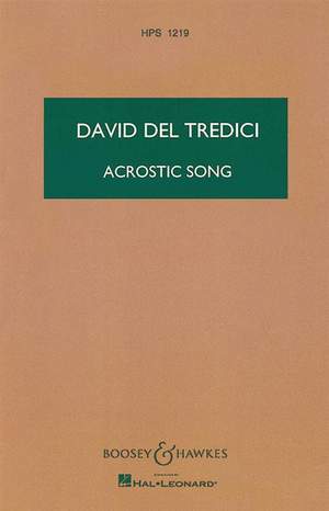 Del Tredici, D: Acrostic Song HPS 1219