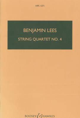 Lees, B: String Quartet No. 4 HPS 1271
