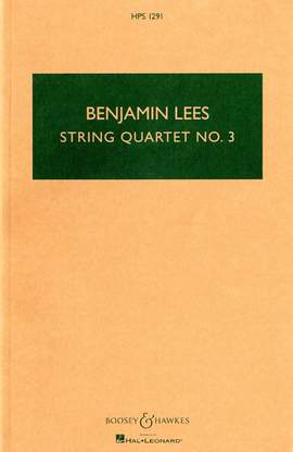 Lees, B: String Quartet No. 3 HPS 1291