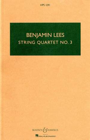 Lees, B: String Quartet No. 3 HPS 1291