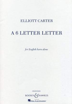 Carter, E: A 6 Letter Letter