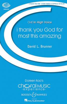 Brunner, D L: I thank you God for most this amazing