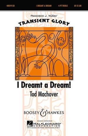 Machover, T: I dreamt a dream