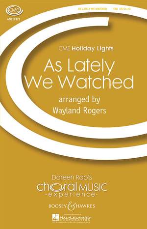 Rogers, W: As Lately We Watched
