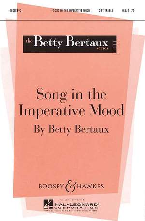Bertaux, B: Song in the imperative mood