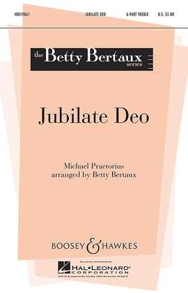 Praetorius, M: Jubilate Deo