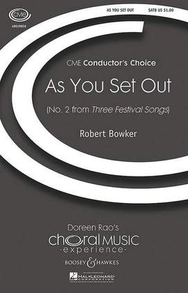 Bowker, R: As You Set Out