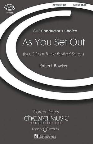 Bowker, R: As You Set Out
