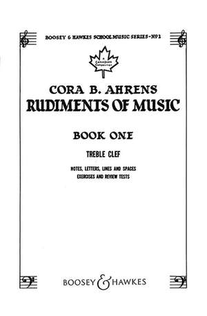 Ahrens, C B: Rudiments of Music Vol. 1
