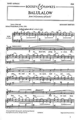 Britten: A Ceremony of Carols op. 28