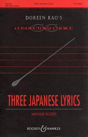 Rogers, W: Three Japanese Lyrics