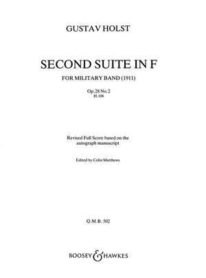 Holst, G: Suite 2 In F (revised) op. 28/2 H.106 QMB 502