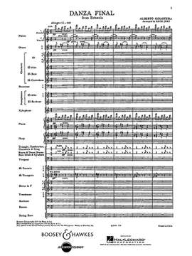 Ginastera, A: Danza Final op. 8 QMB 328