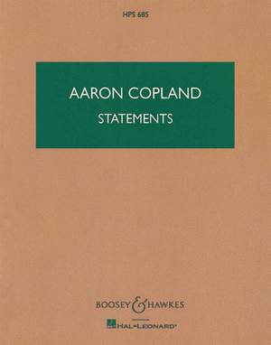 Copland, A: Statements HPS 685