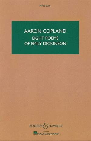 Copland, A: Eight Poems of Emily Dickinson HPS 934
