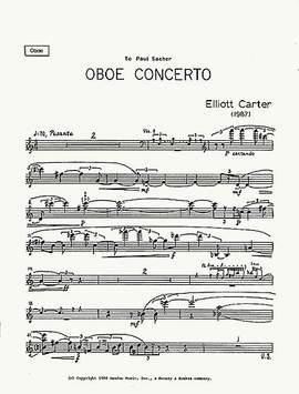 Carter, E: Oboenkonzert