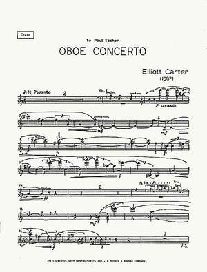 Carter, E: Oboe Concerto