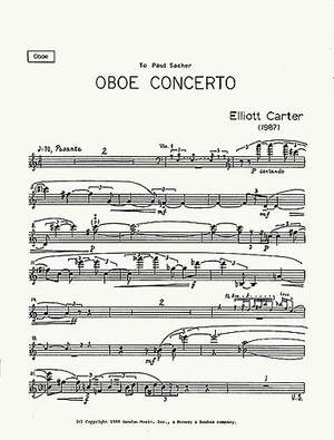 Carter, E: Oboenkonzert