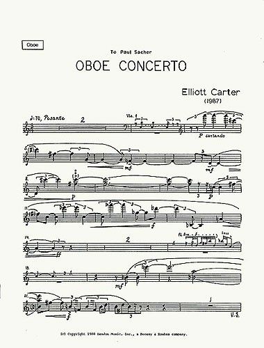 Carter, E: Oboenkonzert