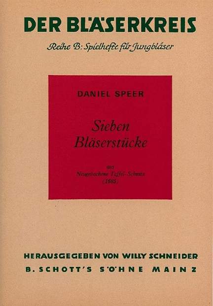Speer, D: Sieben Bläserstücke