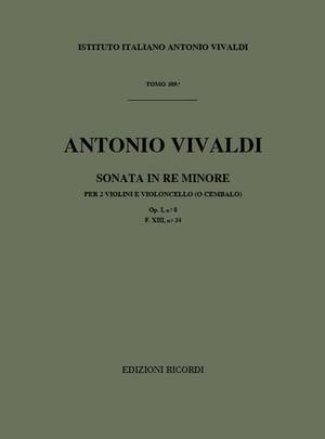 Vivaldi: Sonata FXIII/24 (RV64, Op.1/8) in D minor